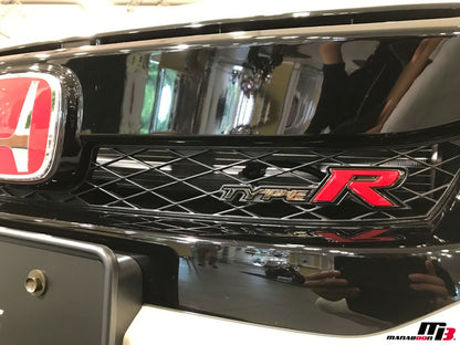 HONDA CIVIC TYPE-R FK8 2017-2021 Genuine Front Grille Plate "TypeR" Emblem OEM