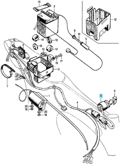 HONDA CT70 CT70A CT70HA Genuine conbinatio Switch w/Key 35100-098-672 OEM
