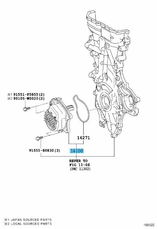 TOYOTA PRIUS / PHV C-HR VITZ Genuine Electric Engine Water Pump 161A0-39035 OEM