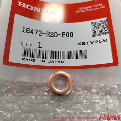 HONDA CIVIC ACCORD CR-V FR-V Genuine Injector Nozzle Gasket 16472-RBD-E00 x6 OEM