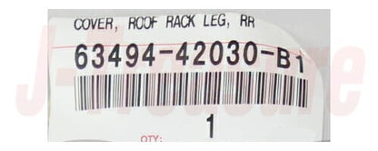 TOYOTA RAV4 ACA3# 08-12 Genuine Roof Rack Leg Cover Rear Right & Left Set OEM