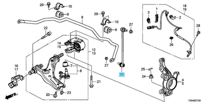 HONDA CR-V RE3 RE4 2012-2016 Genuine Front Stabilizer Link 51320-T0A-A01 OEM