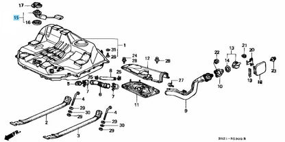 HONDA CIVIC CR-X EF# 1988-1991 Genuine Fuel Tank Sending Unit 37800-SH3-003 OEM