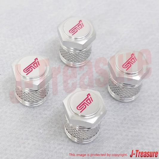 SUBARU WRX S4 VA VB Genuine Sti Air Valve Cap Set ST28102ST030 OEM