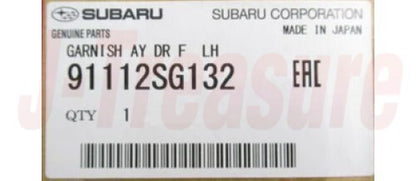 SUBARU FORESTER SJ# 2014-2018 Genuine F/Door Garnish Assy LH 91112SG132  OEM