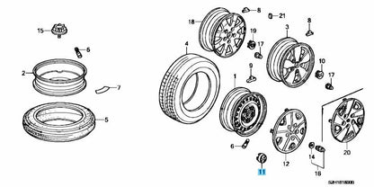 HONDA CR-V RD4 RD5 RD6 RD7 2002-2016 Genuine Wheel Center Cap 44732-S9A-000 OEM