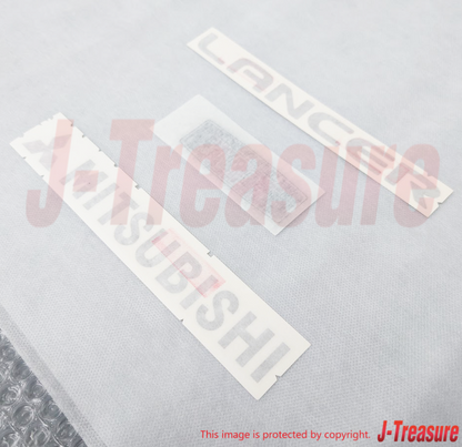 MITSUBISHI LANCER EVOLUTION EVO3 CE9A Genuine Rear Emblem Decal 3 Set OEM Parts