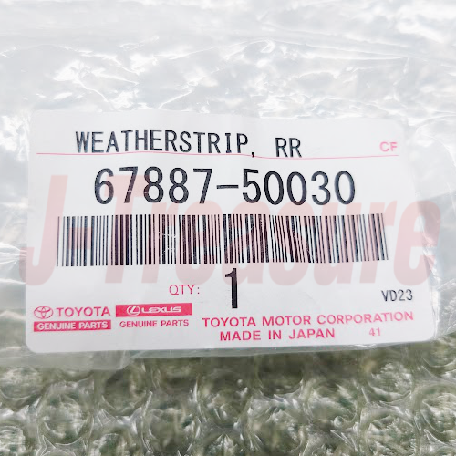 LEXUS LS430 UCF30 '01-06 Genuine Rear Door Weatherstrip No.2 RH 67887-50030 OEM