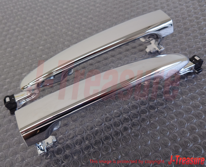 TOYOTA ALPHARD ANH10 02-15 Genuine Chrome Slide Door Outside Handle RH & LH Set