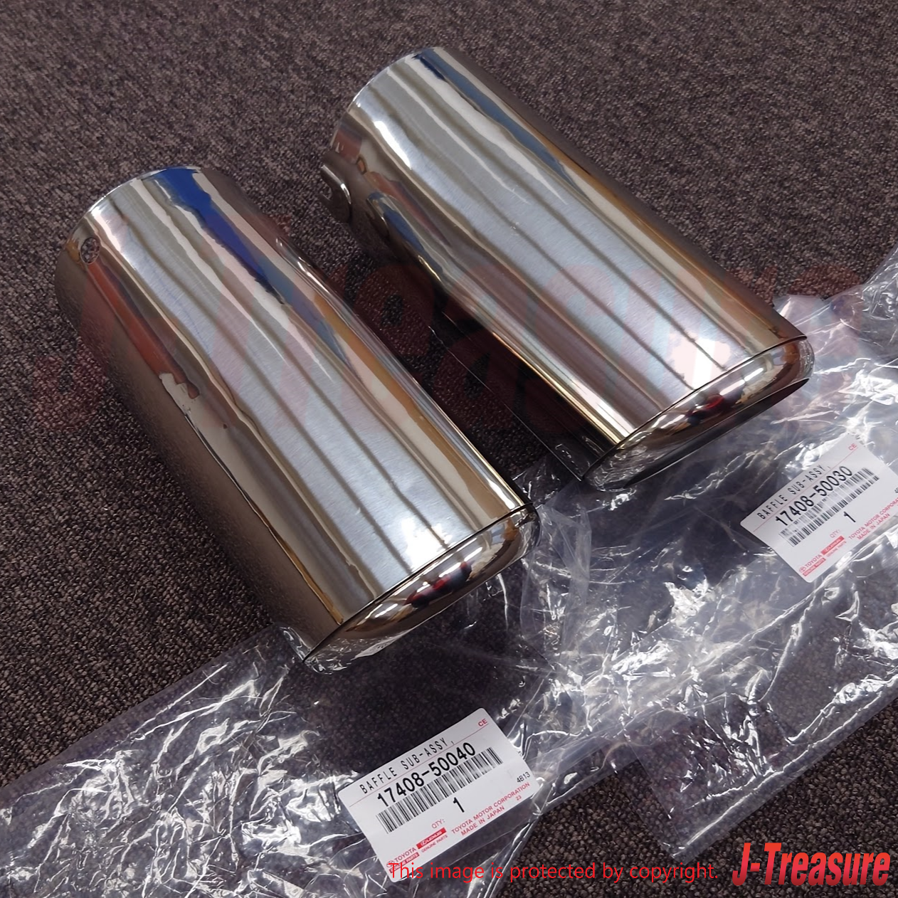LEXUS SC430 UZZ40 2002-2010 Genuine Exhaust Tail Pipe Baffle Sub Assy x2 Set OEM