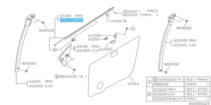 SUBARU IMPREZA GC GF 93-01 Genuine F/Door Out Weather Strip LH 62301FA030 OEM
