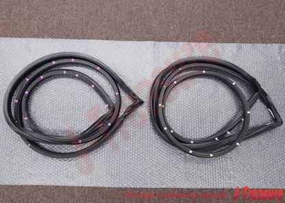 MITSUBISHI LANCER EVO4 CN9A EVO5 6 CP9A Genuine Front Door Weatherstrip Set OEM