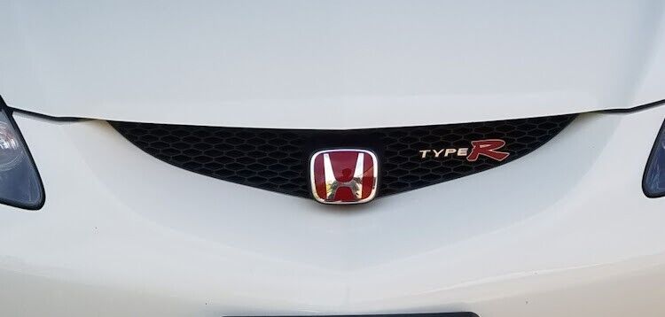 HONDA INTEGRA TYPE-R DC5 2005-2006 Genuine Front Grill Red "H" Emblem Badge OEM