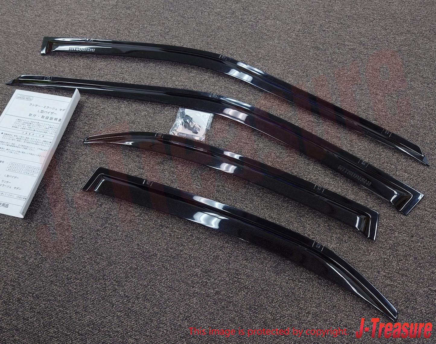MITSUBISHI LANCER Evolution 5-6 CP9A Genuine Exterior Vizor Set MZ562722 OEM