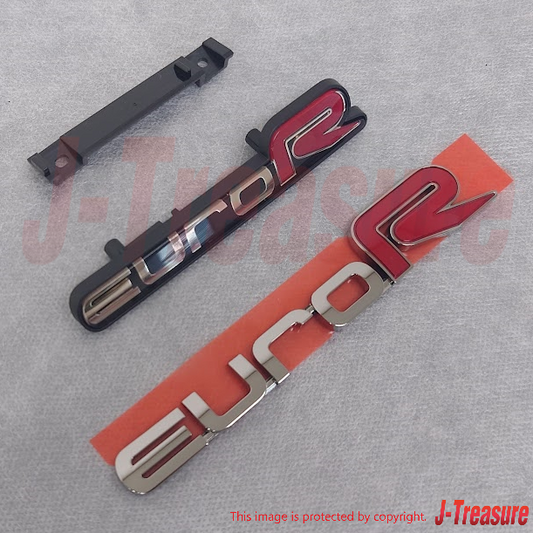 HONDA ACCORD CL7 03-07 Genuine Front Grill & Rear "euro R" Emblem Budge Set OEM