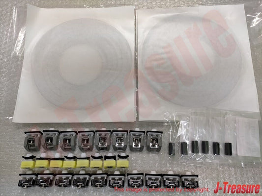 TOYOTA LEVIN TRUENO AE86 3Door Genuine Rear Quarter Glass Clips Spacer Strip Set