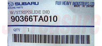 SUBARU SAMBAR KV# TV# TW# Genuine Slide Door Weather Strip R or L 90366TA010 OEM