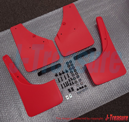 SUZUKI JIMNY SIERRA JB74W Genuin Mud Flap Red 4 Sheets Set 72201-78R00-RD1 4 OEM
