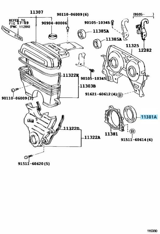 TOYOTA 2JZ-GTE 2JZGE 1JZ-GTE 1JZ-GE Genuine Crank Rear Oil Seal 90311-90006 OEM