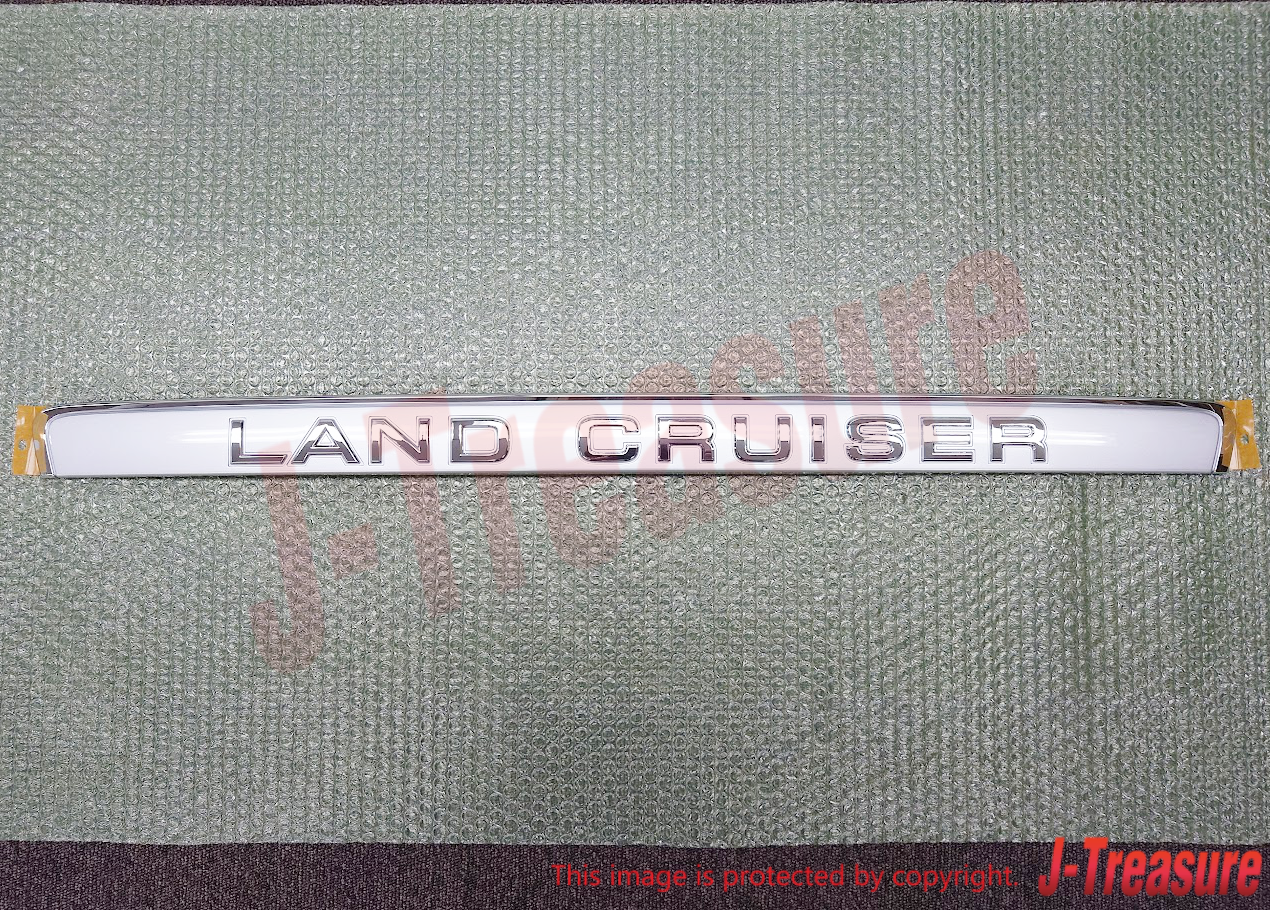 TOYOTA LAND CRUISER FZJ100 HDJ100 UZJ100 Genuine Back Door Name Plate Silver OEM