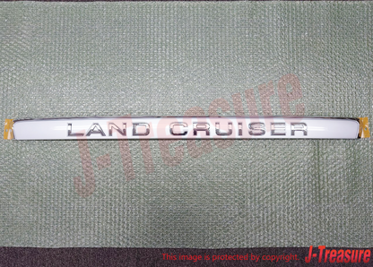 TOYOTA LAND CRUISER FZJ100 HDJ100 UZJ100 Genuine Back Door Name Plate Silver OEM