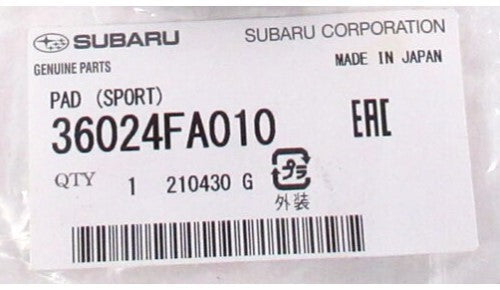 SUBARU IMPREZA WRX 04-06 Genuine Aluminum Accel & Clutch & Brake Pedal Pad Set