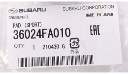 SUBARU IMPREZA WRX 04-06 Genuine Aluminum Accel & Clutch & Brake Pedal Pad Set