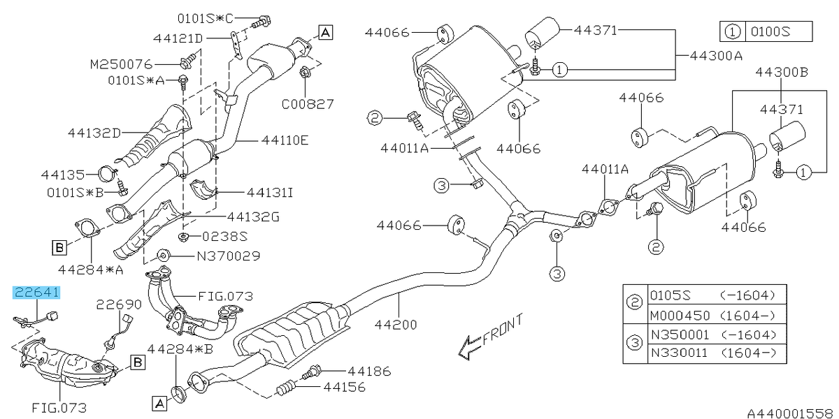 SUBARU FORESTER SJ# 14-16 XV GP7 14-15 Genuine Oxygen Sensor Assy 22641AA670 OEM