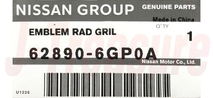 NISSAN Z RZ34 Genuine Front Bumper Cover Emblem 62890-6GP0A OEM