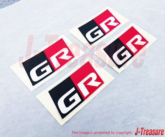 TOYOTA GR SPORT Genuine GR Logo Discharge Tape 100mm x 55mm Set of 4 MS373-00001