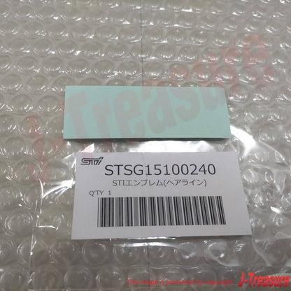 SUBARU WRX STI IMPREZA BRZ FORESTER Genuine STI Emblem Hairline STSG15100240 OEM