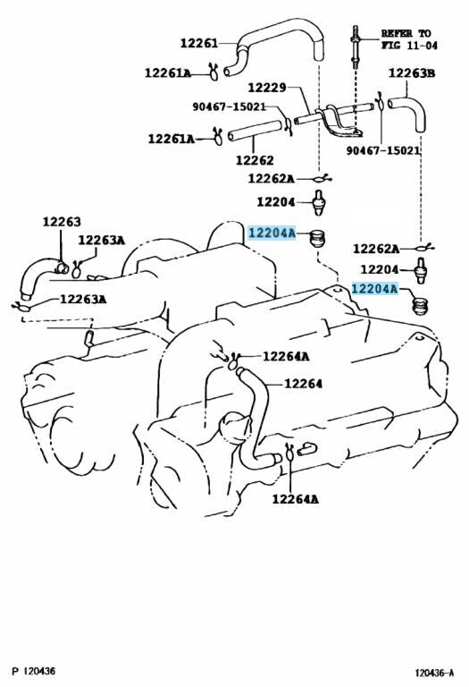 TOYOTA LEXUS Genuine Grommet For Ventilation System Rubber 90480-18001 OEM