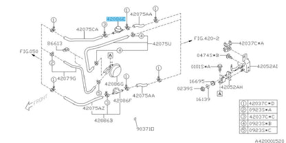 SUBARU IMPREZA WRX STI GRE GVE 08-14 Genuine Fuel Delivery Damper 42086AG080 OEM