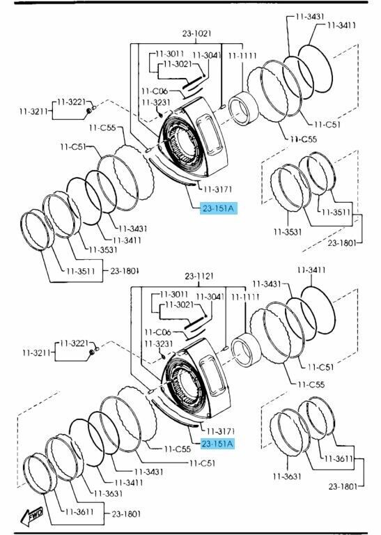 MAZDA RX-8 SE3P 03-11 Genuine Rotary Engine Side Seal N3Z4-11-C10D x12 Set OEM