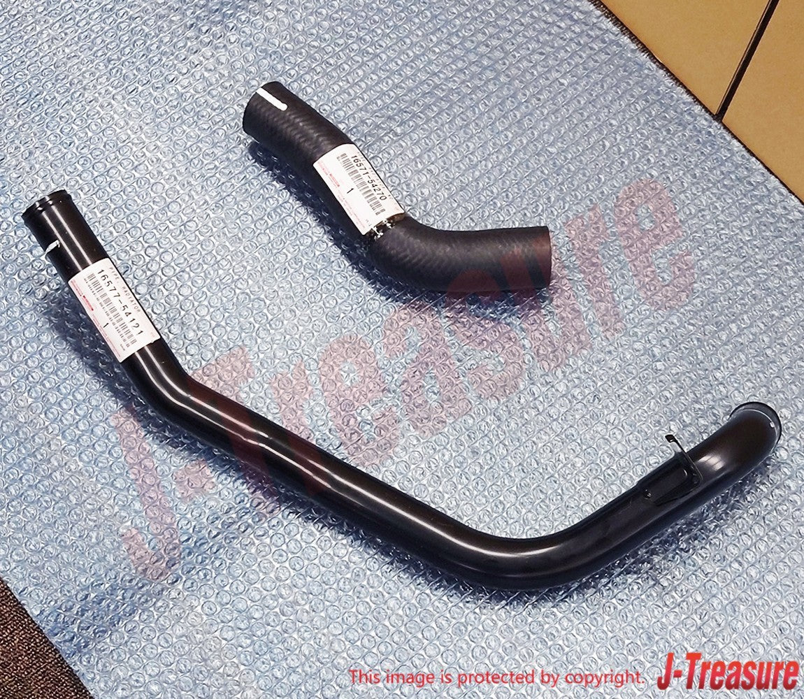 TOYOTA HILUX LN106 1988-1997 Genuine Radiator Inlet Hose & Out Pipe Set OEM