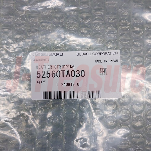 SUBARU SAMBAR KS TT E12 D11 Genuine Trap Door Weather Strip 52560TA030 OEM