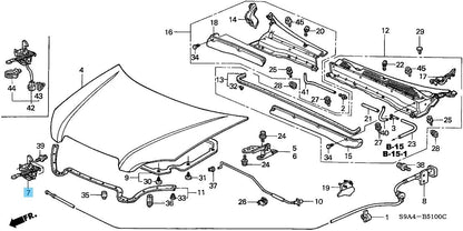 HONDA CR-V RD4 RD5 RD6 RD7 2002-2006 Genuine Hood Lock Assy 74120-S9A-505 OEM