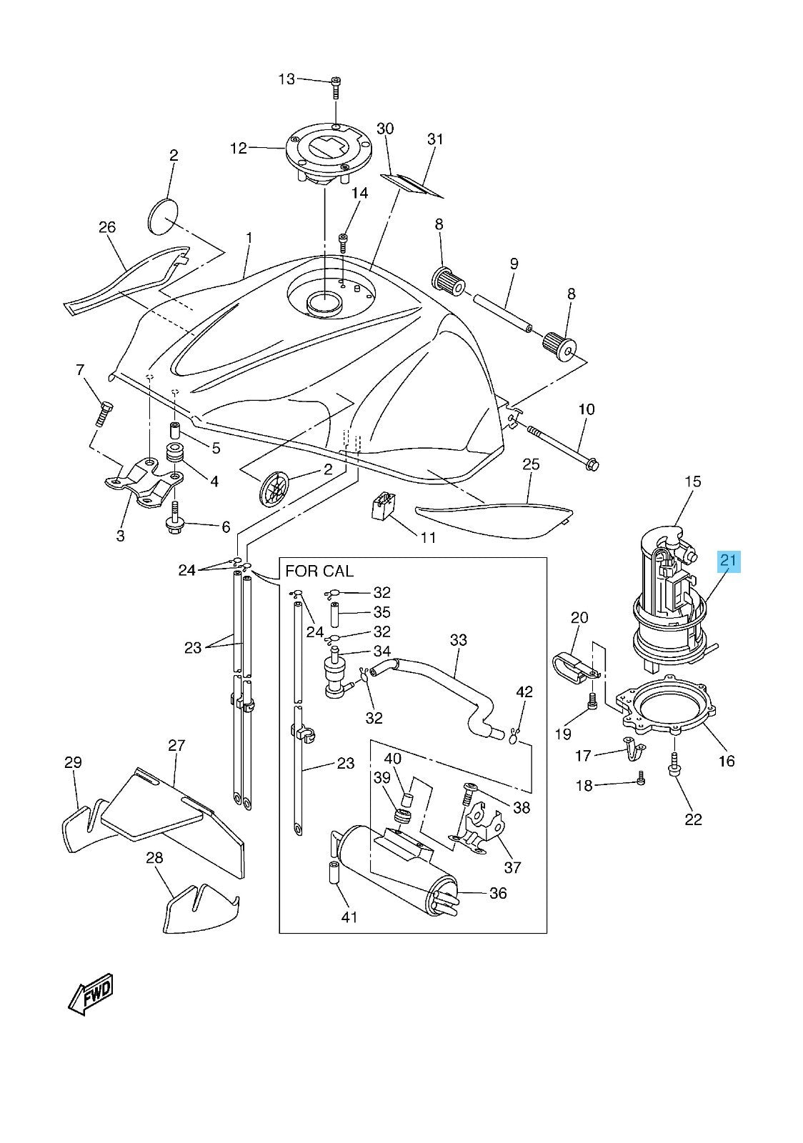 YAMAHA YZF-R1 2004-2006 2012-2014 Genuine Fuel Pump O-Ring 19B-24486-01-00 OEM