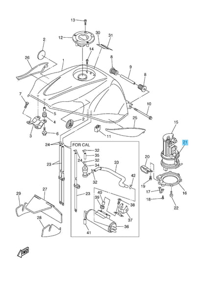 YAMAHA YZF-R1 2004-2006 2012-2014 Genuine Fuel Pump O-Ring 19B-24486-01-00 OEM