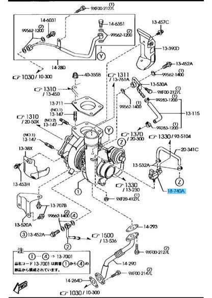 MAZDA CX-7 ER 07-12 MAZDA6 GG 06-07 Genuine Solenoid Valve L3K9-18-741 OEM