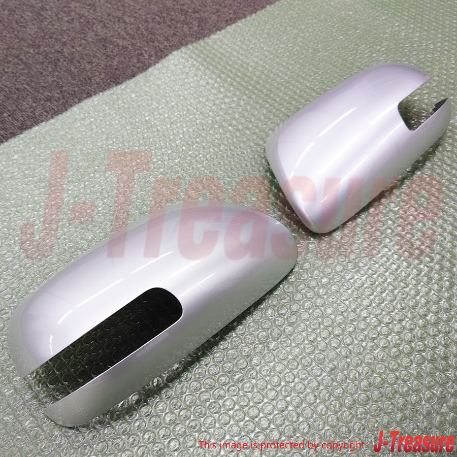 TOYOTA VITZ YARIS SCION xD Genuine Outer Mirror Cover Silver Right Left Set OEM