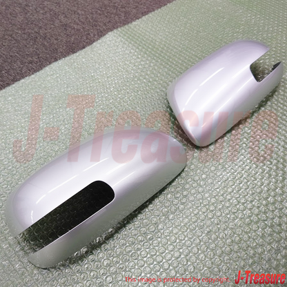 TOYOTA VITZ YARIS SCION xD Genuine Outer Mirror Cover Silver Right Left Set OEM