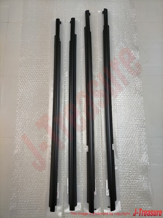 TOYOTA LAND CRUISER 08-15 Genuine Door Belt Molding Front Rear RH & LH Set OEM