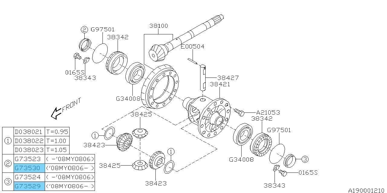 SUBARU IMPREZA GE GH 04-23 Genuine Front Differential Oil Seal RH & LH set OEM