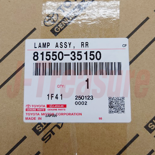 TOYOTA HILUX LN165 RZN168 Genuine Rear Combination Lamp Assy RH 81550-35150 OEM