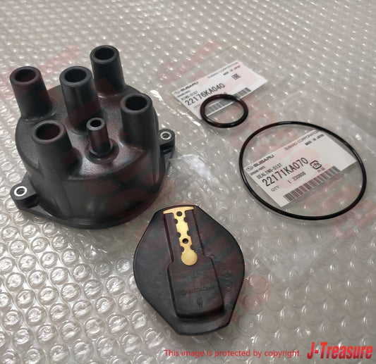 SUBARU SAMBAR KS3 KV3 Genuine Distributor Cap Rotor Head O-ring 4pces Set OEM