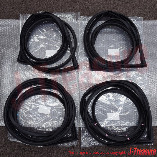 TOYOTA LAND CRUISER KZJ78 Genuine Front & Rear Door Weatherstrip RH LH Set OEM