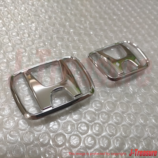 HONDA CIVIC SiR EG6 EG4 1992-1995 3 Door Genuine Front & Rear "H" Emblem Set OEM