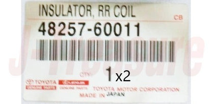 TOYOTA LAND CRUISER KZJ7# '94-95 Genuine Rear Coil Spring Insulator Upper x2 Set