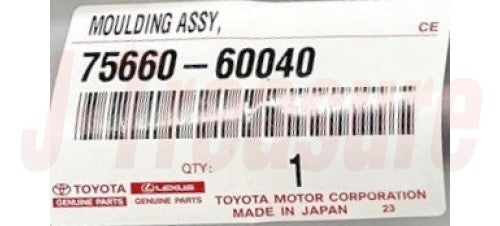 TOYOTA LAND CRUISER UZJ100 '98-07 Genuine Quarter Belt Moulding RH 75660-60040
